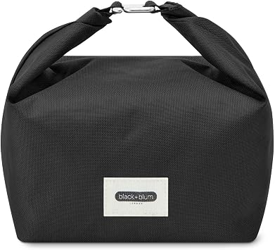 BLACK + BLUM Insulated Lunch Bag, Made with Recycled PET and BPA Free Black, 6.7L