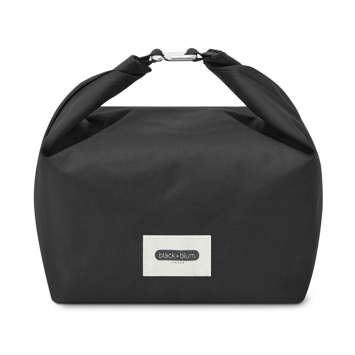 Black+Blum Insulated Lunch Bag 6.7L - Recycled Roll Top Cool Bag, Leak Proof Thermal Cooler for Women & Men, Reusable Packed Meal Carrier, BPA Free, Black