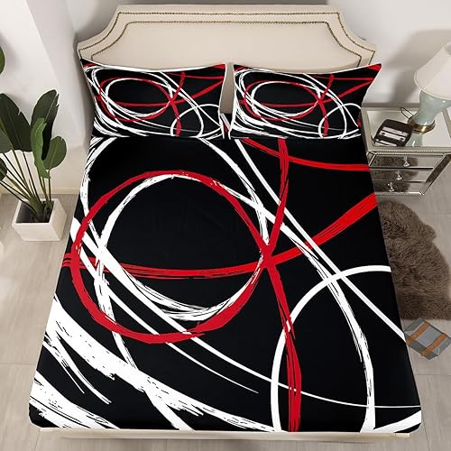 Miniatura 58 de Castle Fairy Juego de sábanas con temática de Halloween, tamaño Queen, juego de ropa de cama con estampado de animales de murciélagos negros