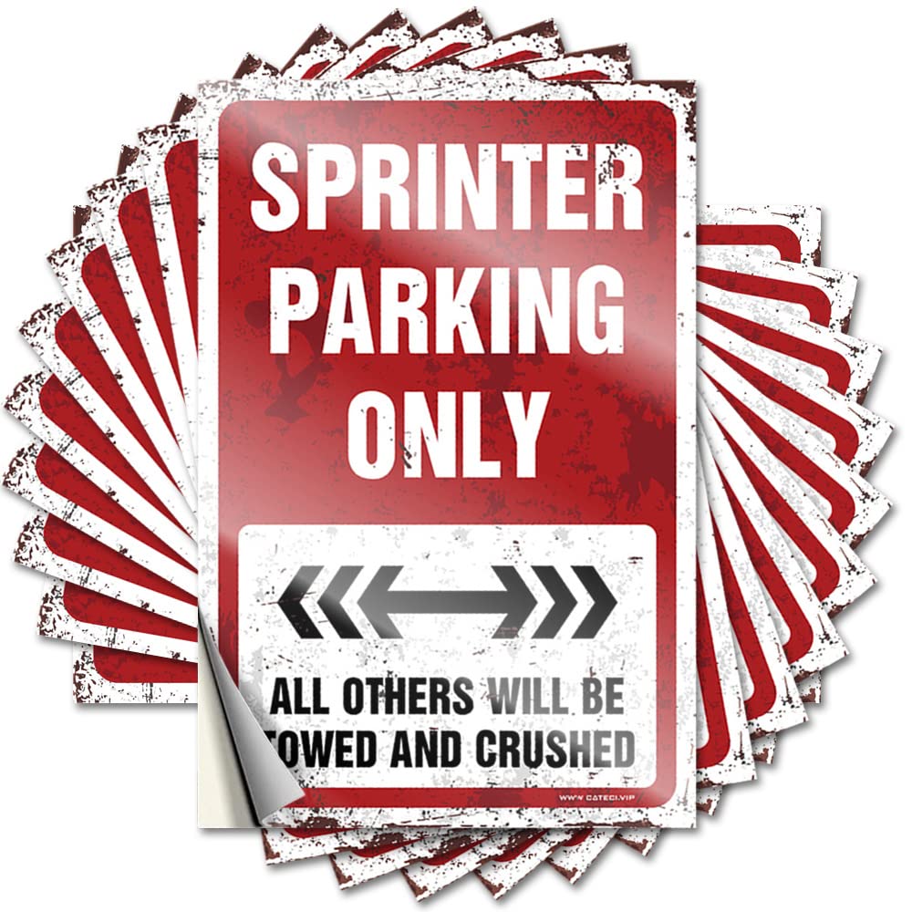 Bumper Scented, Classroom Ideas Sprinter Parking Only | Coffee Bar Decor(8X12CM)