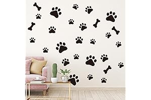 Paw Print Stickers, Dog Paw Print Wall Decals
