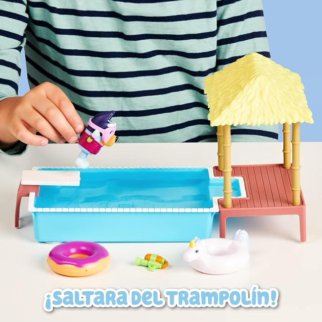 Foto 6 de 8 de Bluey - Playset Pool Time, Piscina, Set de Juguete Completo con 1 Mini Figura Accesorios, Ideal…