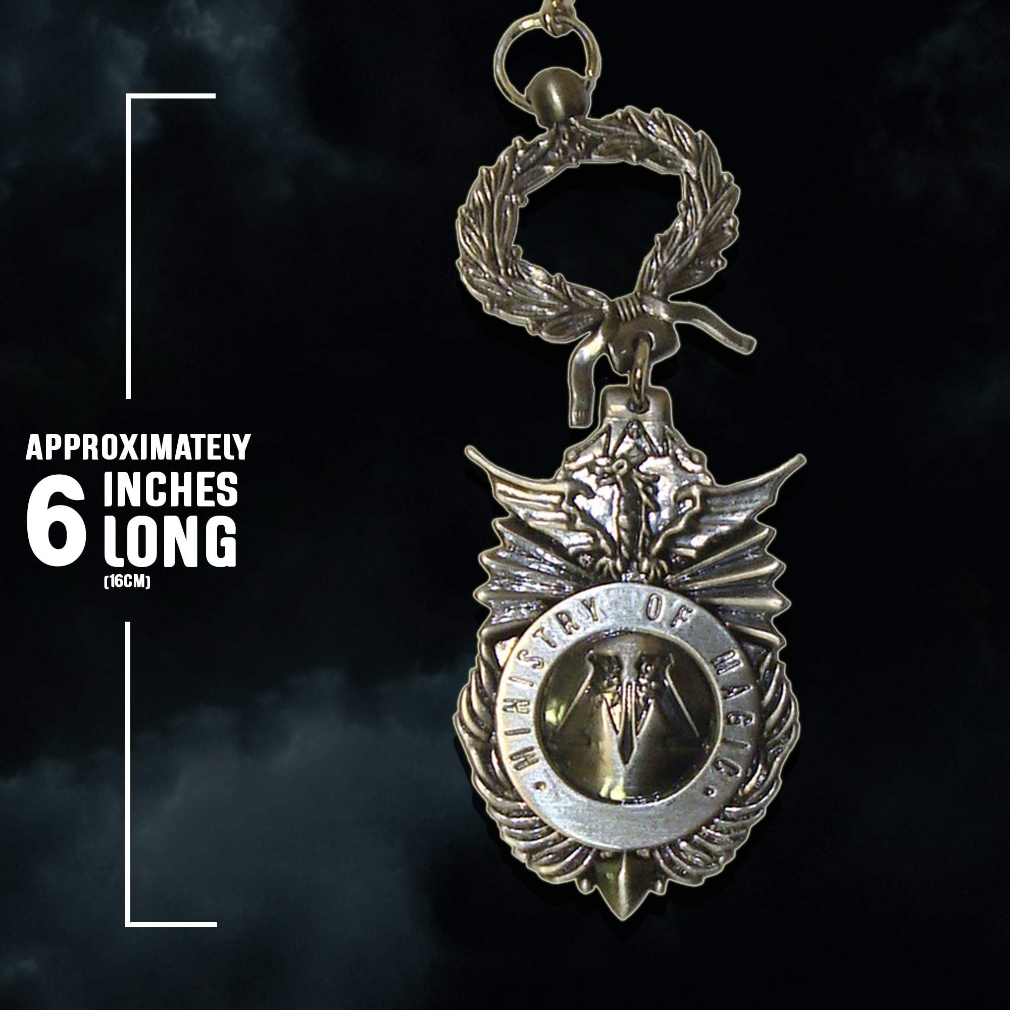 The Noble Collection Harry Potter Ministry of Magic Keychain, 2in (4.5cm) Ministry of Magic Insignia - Image 3