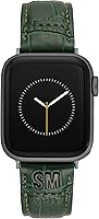 Vista 19 de Steve Madden Correa de moda de grano de cocodrilo para Apple Watch Azul