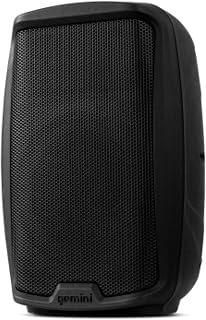 Gemini Sound As-2108Bt Active Bluetooth Pa System, 8" Inch Woofer 500W Watts Dj Speakers, Sd, USB, Xlr Input/Output, 2 X 1/4" Inch Microphone/Rca And Aux Inputs W/Handles, Tws