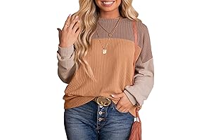 Best Womens Plus Fall Clothes: Striped Sweatshirt