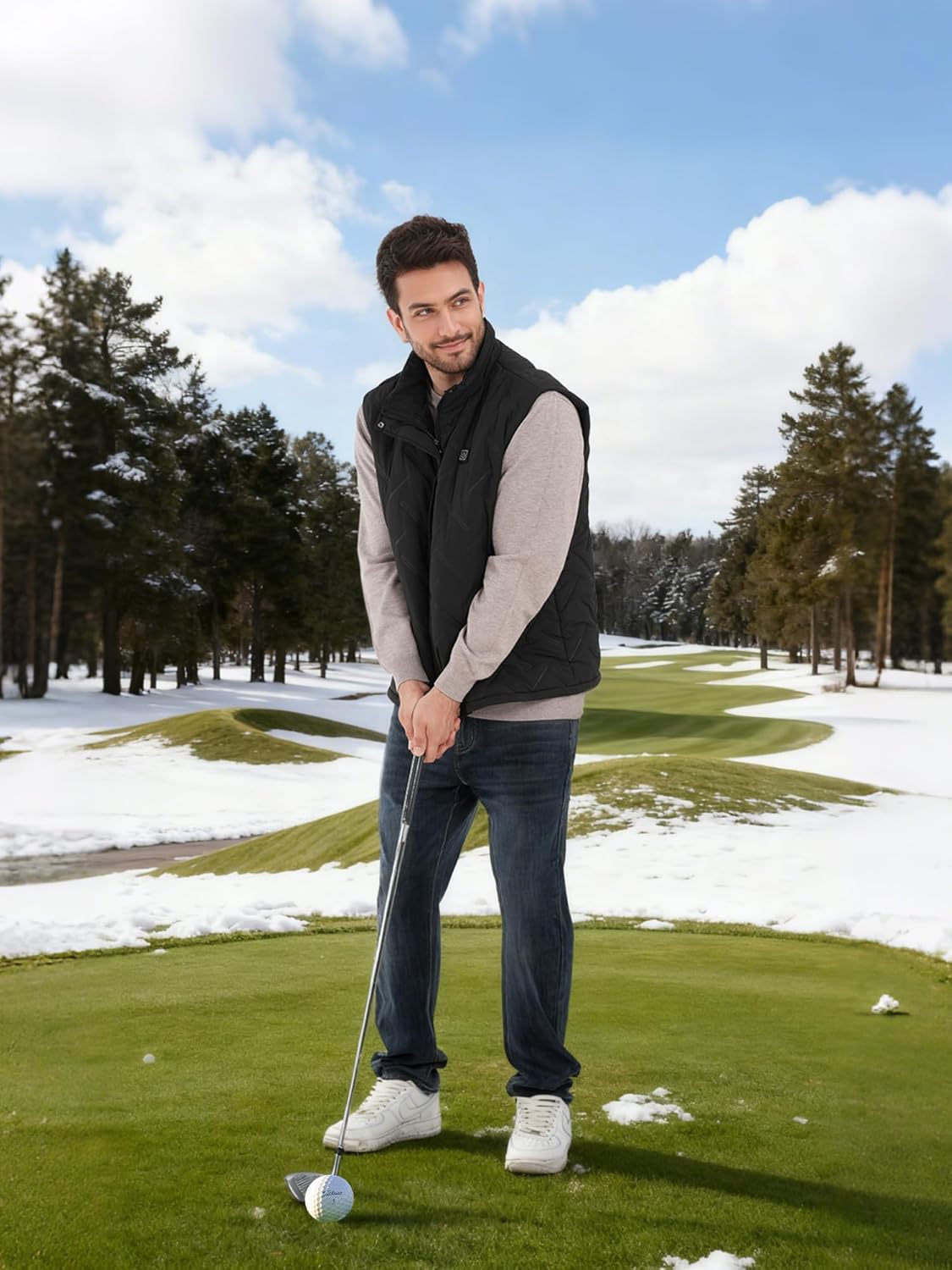 Heated Vest for Men with 12V 15000mAh Battery Pack Lightweight Rechargeable Warming Vest for Winter Outdoor - Image 2