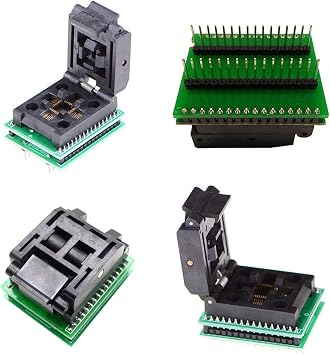 Test Socket TQFP32 QFP32 to DIP32 IC Programmer Adapter Chip Integrated Circuit Programming Test Socket Burning