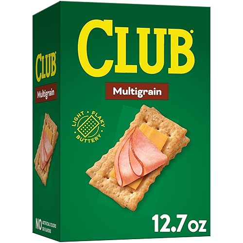 Club Crackers, Galletas de aperitivos, aperitivos para fiesta, multigrano, caja de 12.7 onzas (1 caja)