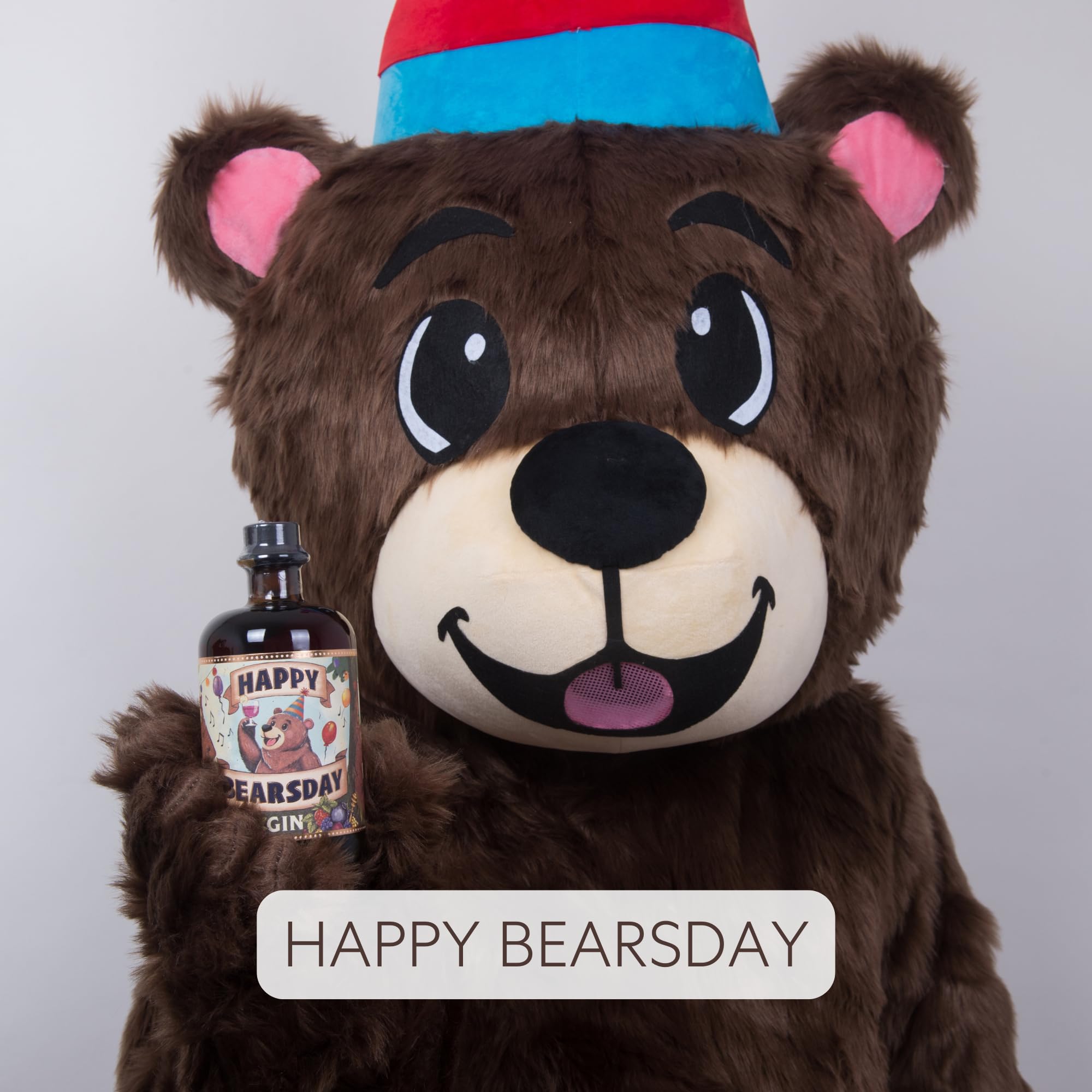 Happy Bearsday Gin | mit fruchtigen Botanicals aus Beeren | schönes Gin Geschenk zum Geburtstag & besondere Anlässe | 500ml 40% Vol.