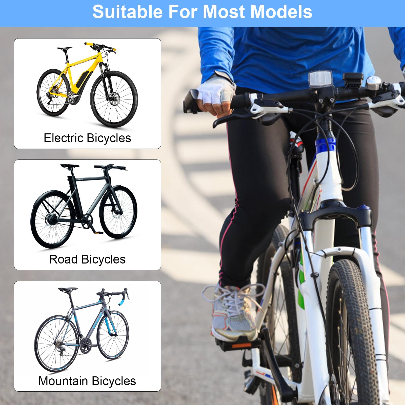 APOMOONS Rialzo Manubrio per Bicicletta con Chiave Esagonale,Rialzo Manubrio in Alluminio Cube Rialzo Manubrio MTB Rialzo Manubrio per Biciclette da Corsa MTB e City Bike da 28,6MM (Nero 138 X 28,6MM)