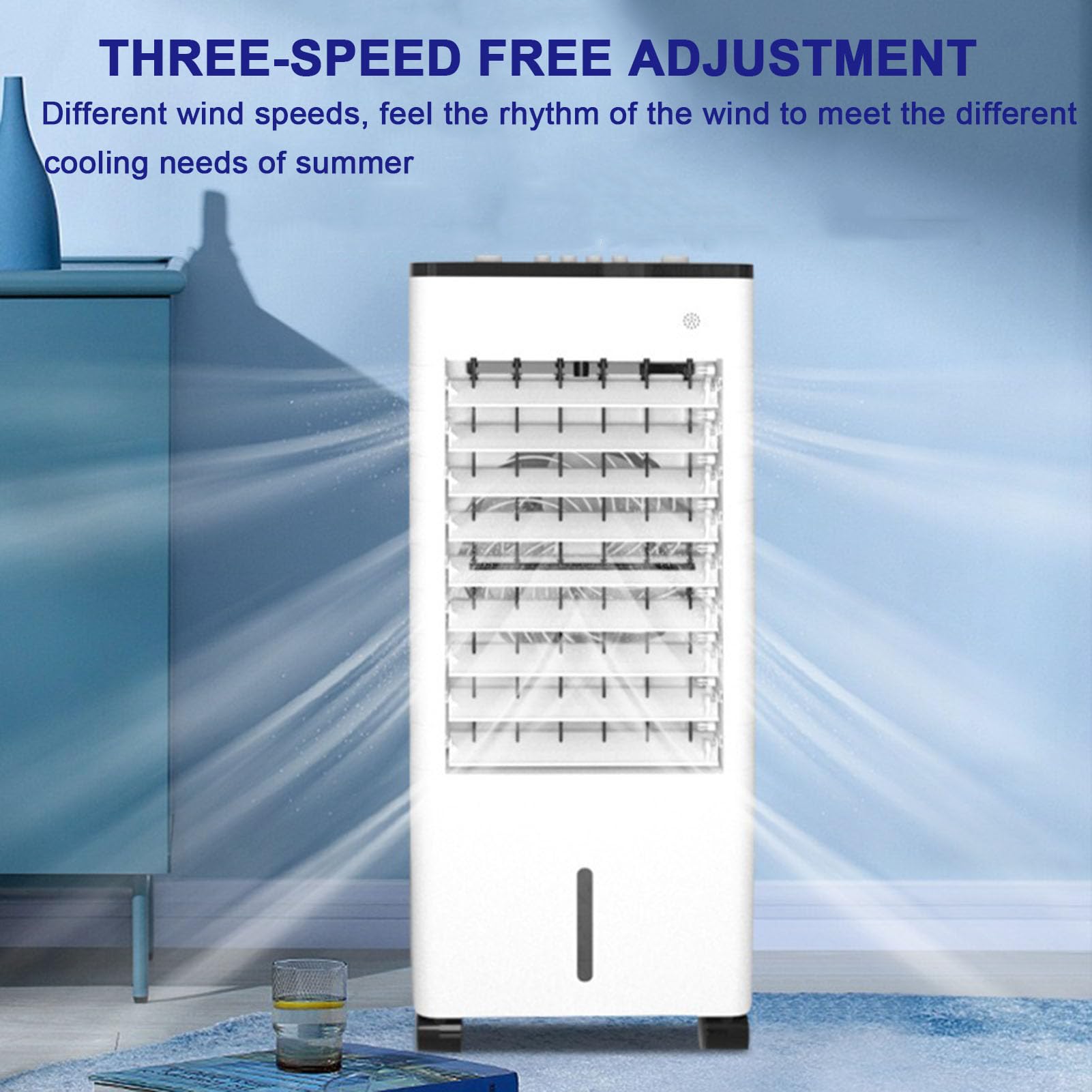 Refroidisseur d'air évaporatif Mobile 3 en 1 Refroidisseur de marais