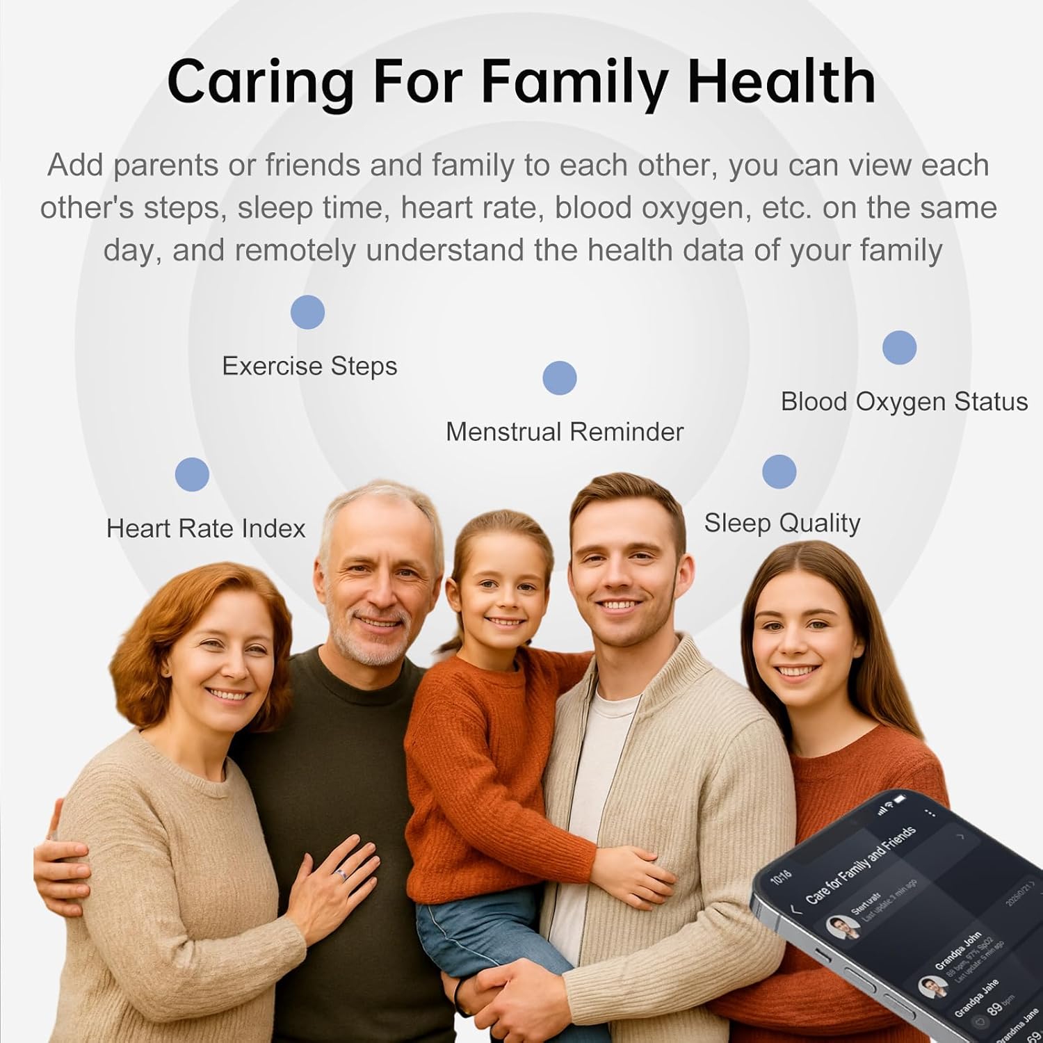 Smart Ring Fitness Tracker Ring for Women & Men, Sleep/Step/Blood Oxygen/Heart Rate Monitor, Long-Lasting Battery Sleep Ring, No Subscription Fee, Compatible with iOS & Android (Matte Silver, 6)