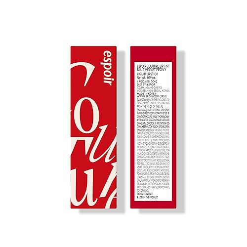 Miniatura 8 de Espoir Couture Lip Tint Blur Velvet #3 Peony 0.19 onzas  Lápiz labial líquido de color borroso natural  Tinte labial de fijación a prueba de manchas