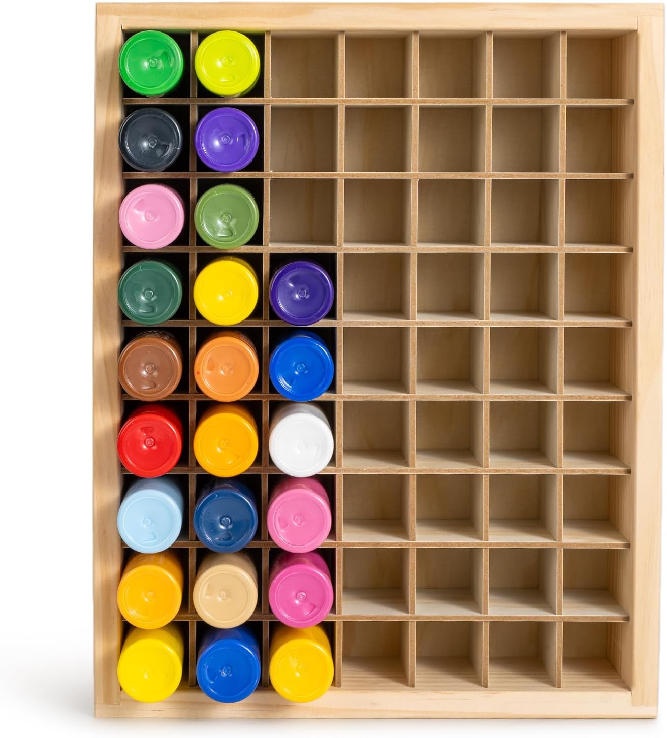 Acrylic Paint Storage Organizer, Wooden Craft Paint Holder