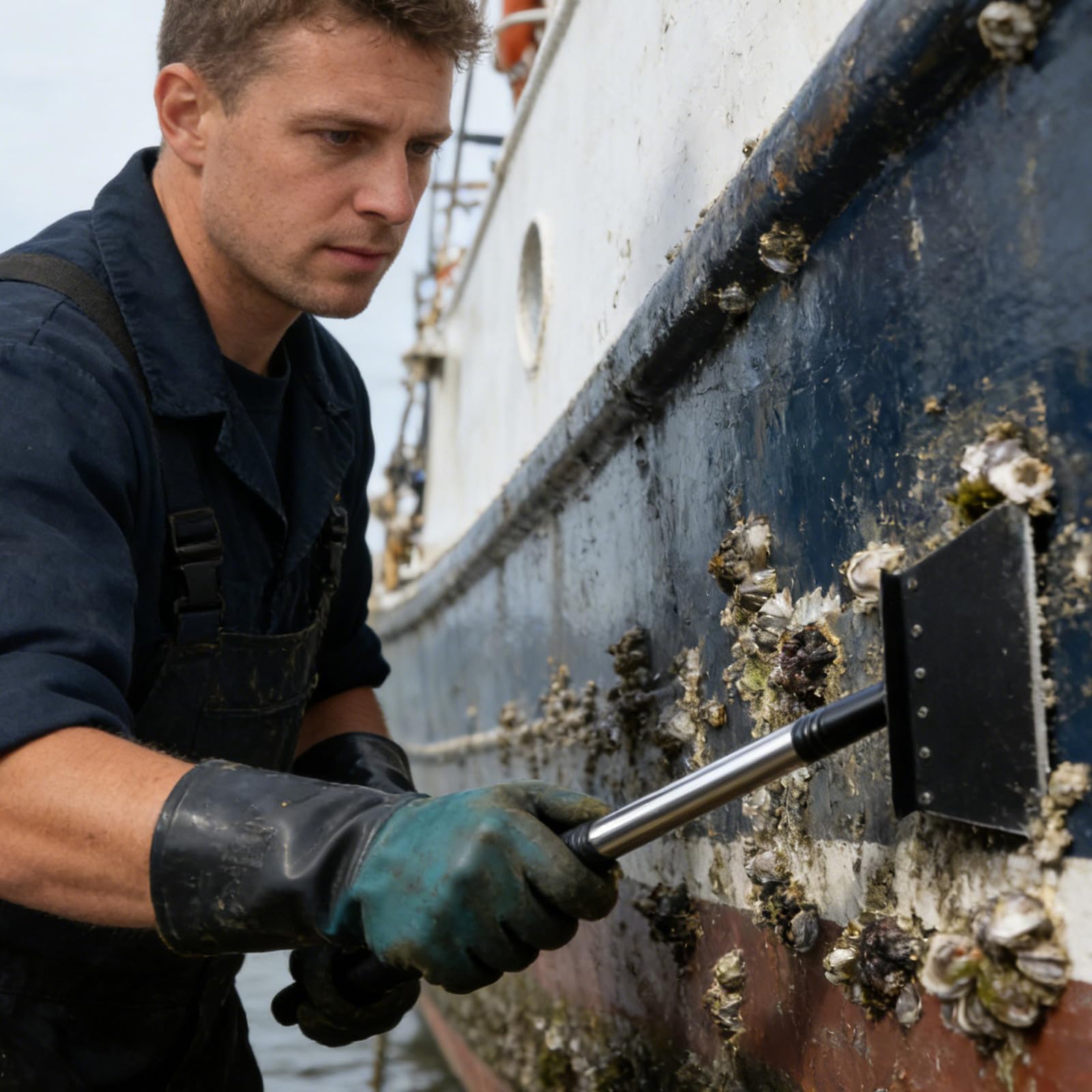 Healeved Grattoir de Fond de Bateau Multifonctionnel 55, 51 Pouces