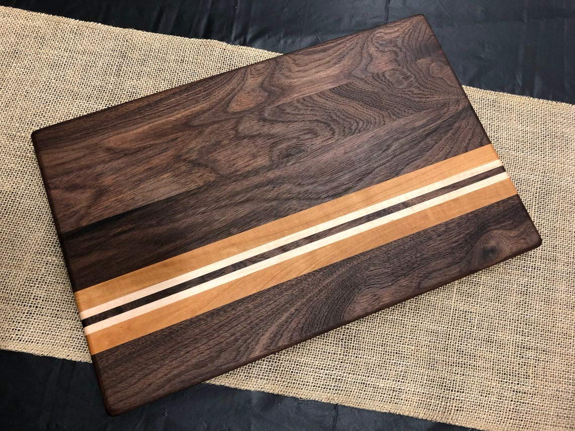 Walnut, Cherry, and Maple Cutting Board/Charcuterie Board