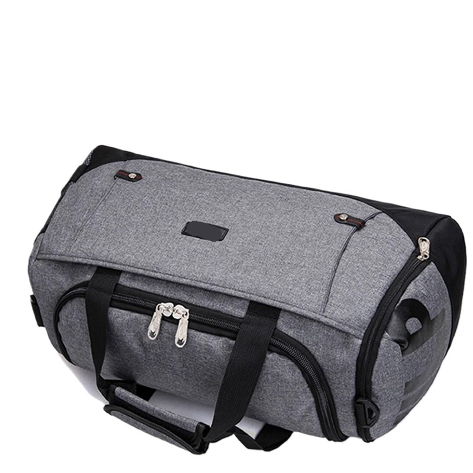 Sporttasche Large Sports Bag Waterproof Gym Bag Polyester Men/Women Large Capacity Packable Sports Bag Travel Backpack(Black)