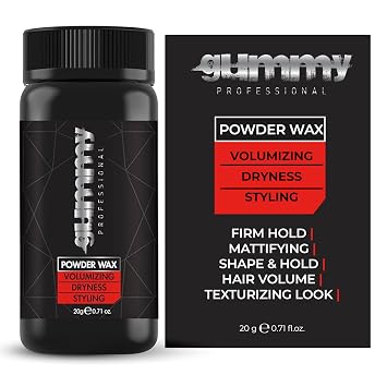 Gummy Professional Powder Wax Firm Hold Styling Powder with Matte Finish for Texture, Shape, and Volume Helps Create a Thicker, Texturized Hair Look with Dry Finish Control 20 g / 0.7 oz