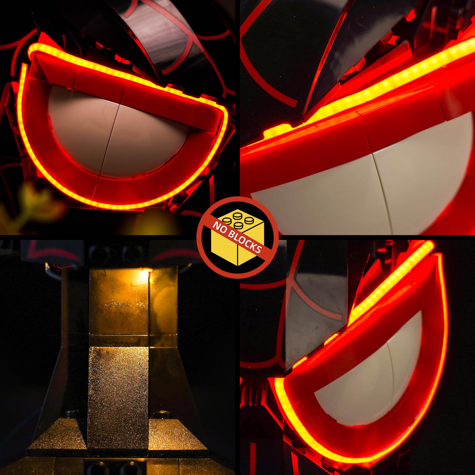Light Control Led Light Set Compatible with Lego Miles Morales' Mask 76329 (No Model) - Image 4