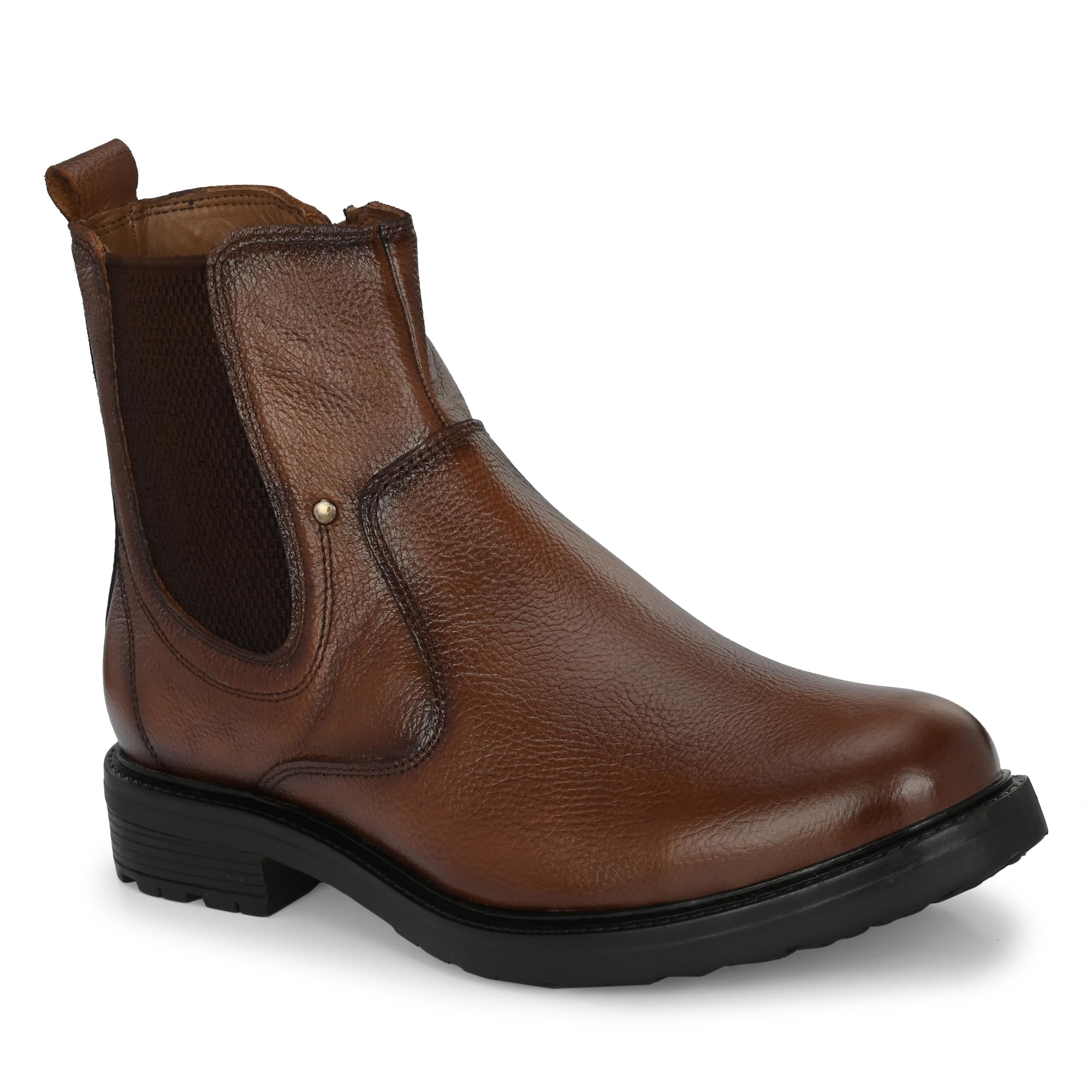 GALEX Leather Chelsea Boots for Men | Trendy, Stylish & Casual Boots | Zip/Chain Boots for Men Tan (G-CB-2866-TAN-10) (B0CR1CN8DM) Amazon Price History, Amazon Price Tracker