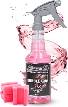 LANES Premium Car Air Freshener Spray | Water-Based | 32oz | Bubble Gum