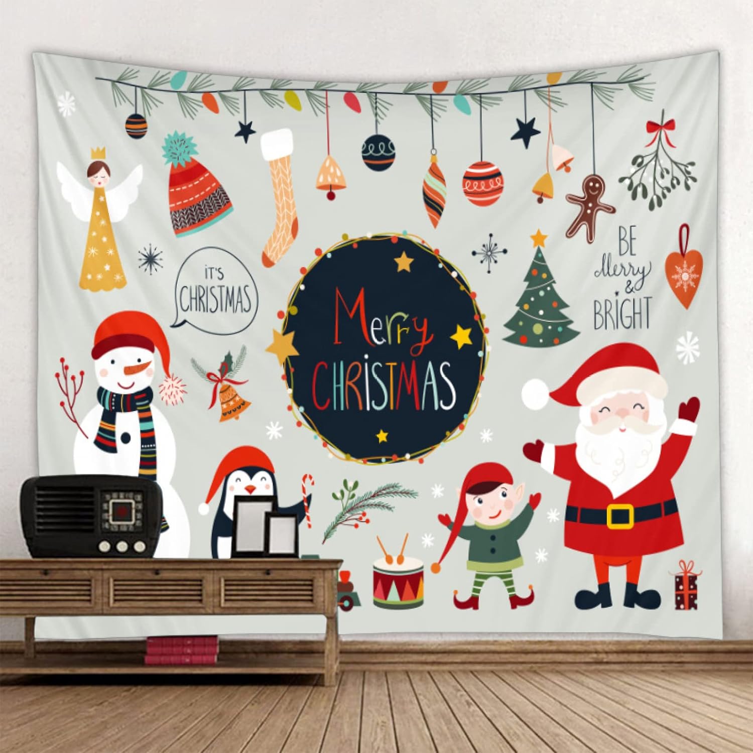 クリスマス タペストリー ウォールアート 多機能 150 130cm 布ポスター 部屋飾り クリスマス飾り物 ツリー 壁掛け 人気の雑貨がズラリ カラー 装飾布 ベッドルーム 部屋 壁飾り 窓 クリスマスデコレーション 背景布 ポスター リビング