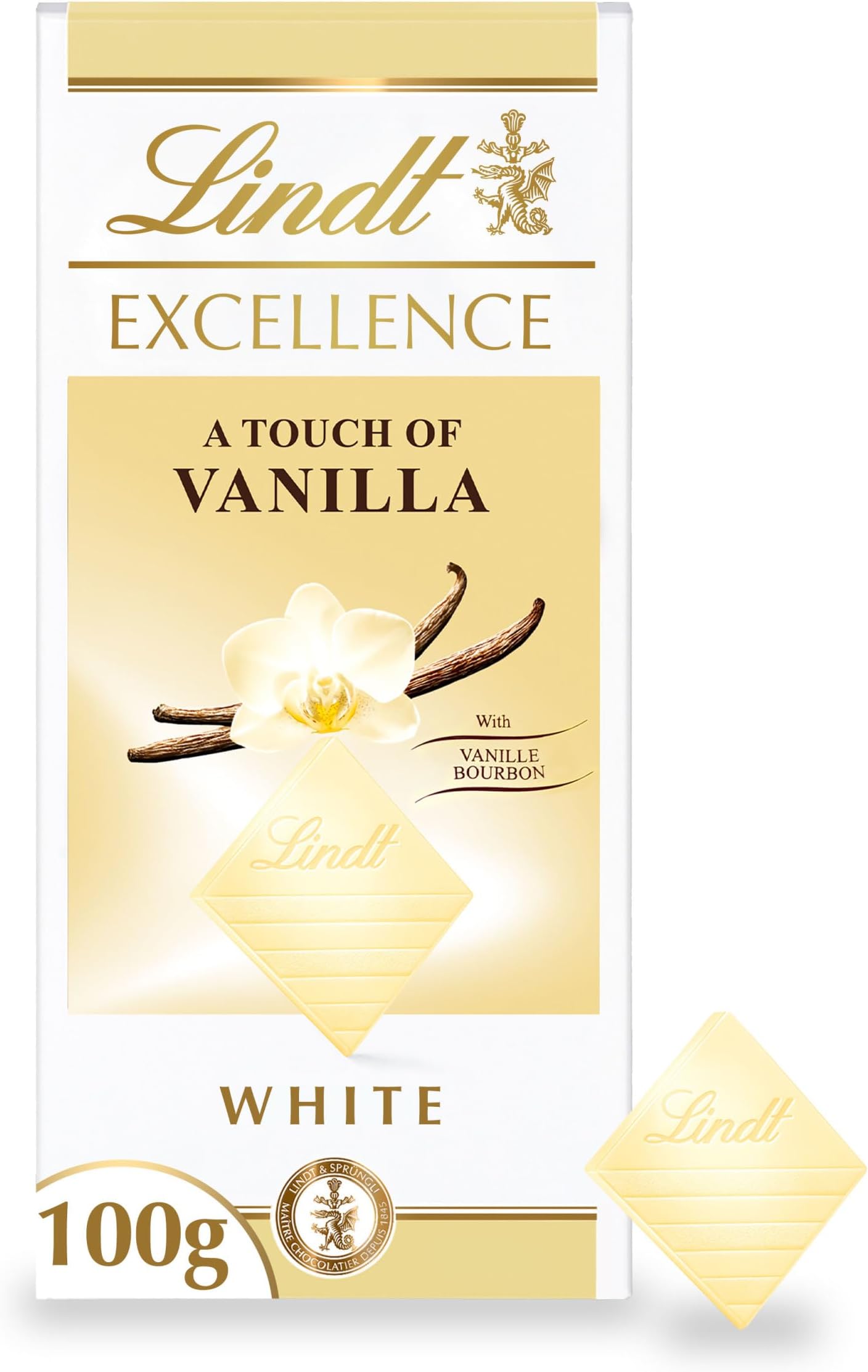 EXCELLENCE White Chocolate Bar with a Touch of Madagascan Vanilla - 100 g ​