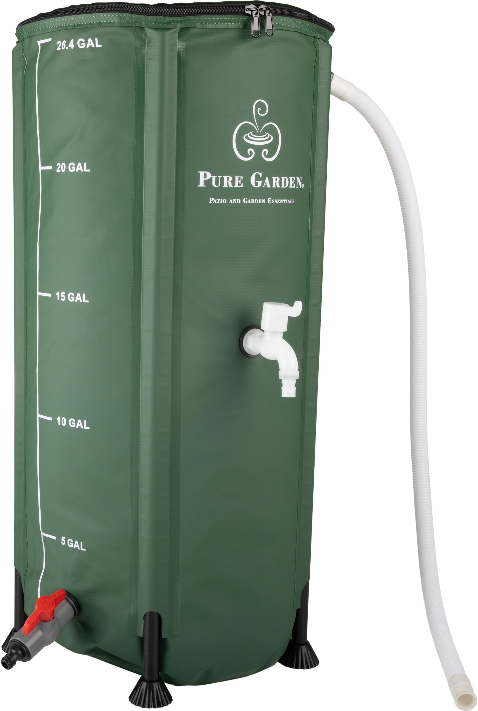Amazon.com : Pure Garden Rain Barrel - 13.2-Gallon/50-Liter Collapsible ...