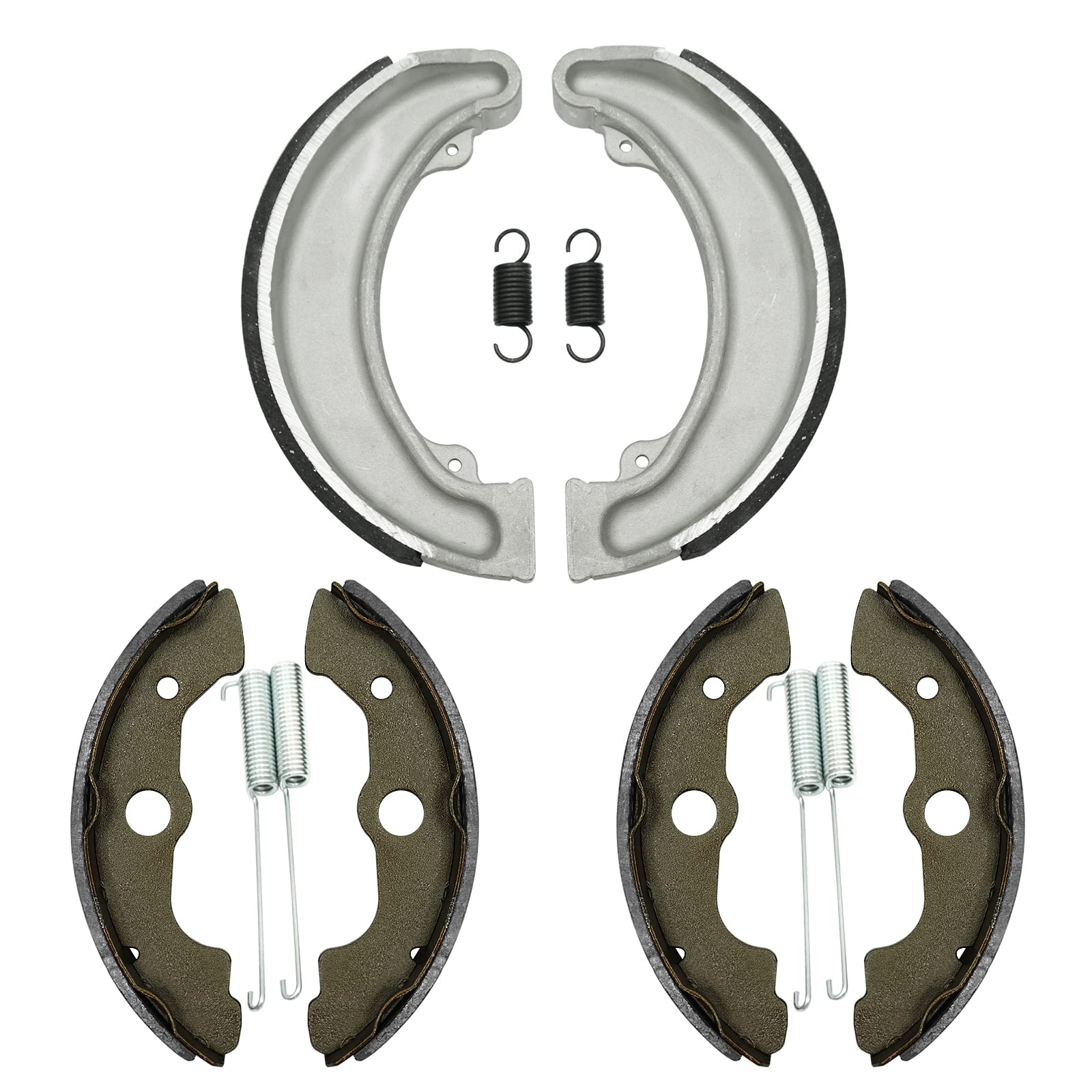 Brake Shoes Front Left Right & Rear for Honda TRX300 4x4 TRX300FW Fourtrax 300 1988-2000, OEM# 06450-HC5-900 06430-HM5-A80