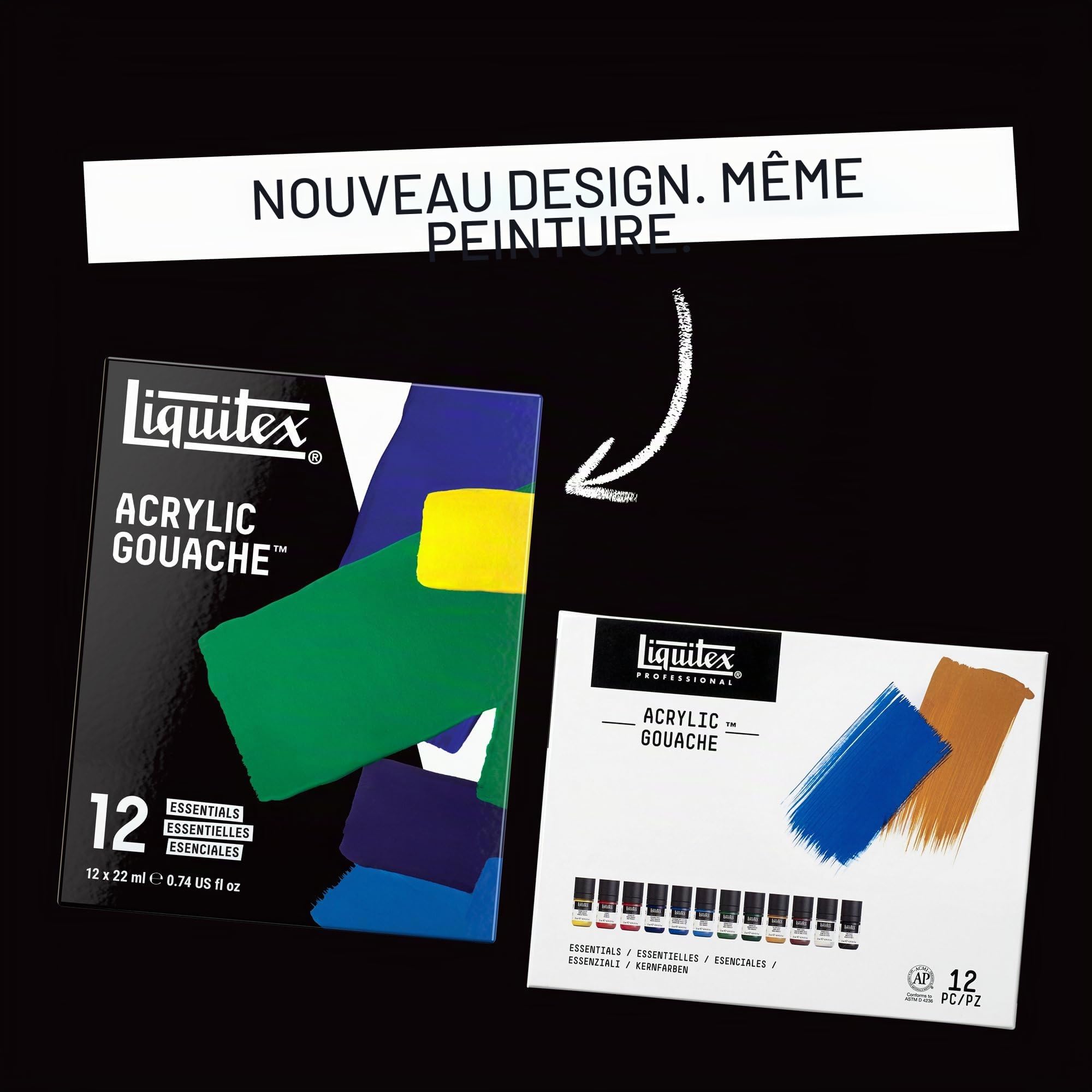 Liquitex 3699325 Peinture, Acrylique, 12X22 ML Essentiel, 22 ml (Lot de 12)