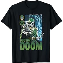 Marvel Super Villains Doctor Doom Marvel Comics 2-Sided T-Shirt