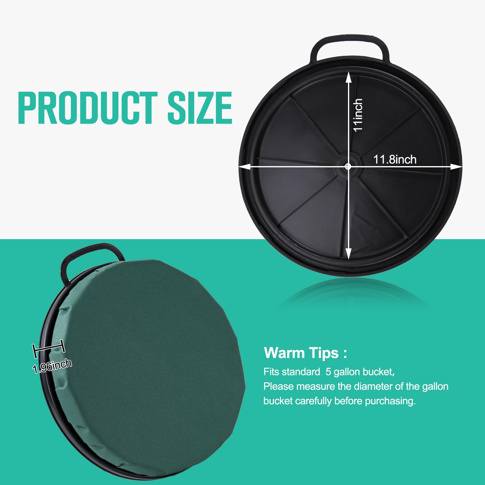 Buying Guide | Foxtune 360-Degree Swivel Bucket Seat, 5 Gallon Bucket Lid