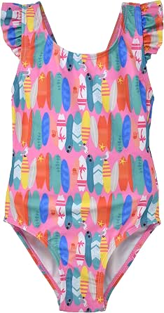 Cubierta De Natación Flap Happy UPF 50+ Para Niñas - Vestido Protector Solar Extra Suave