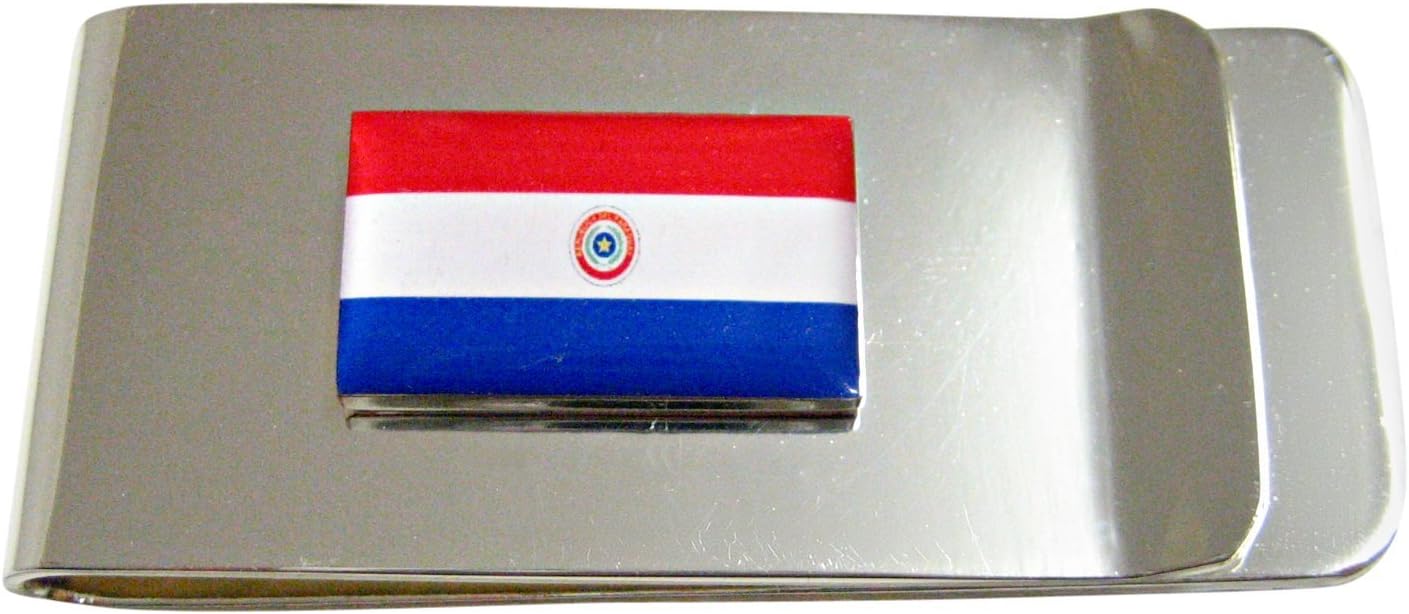 Kiola Designs Paraguay Flag Pendant Money Clip