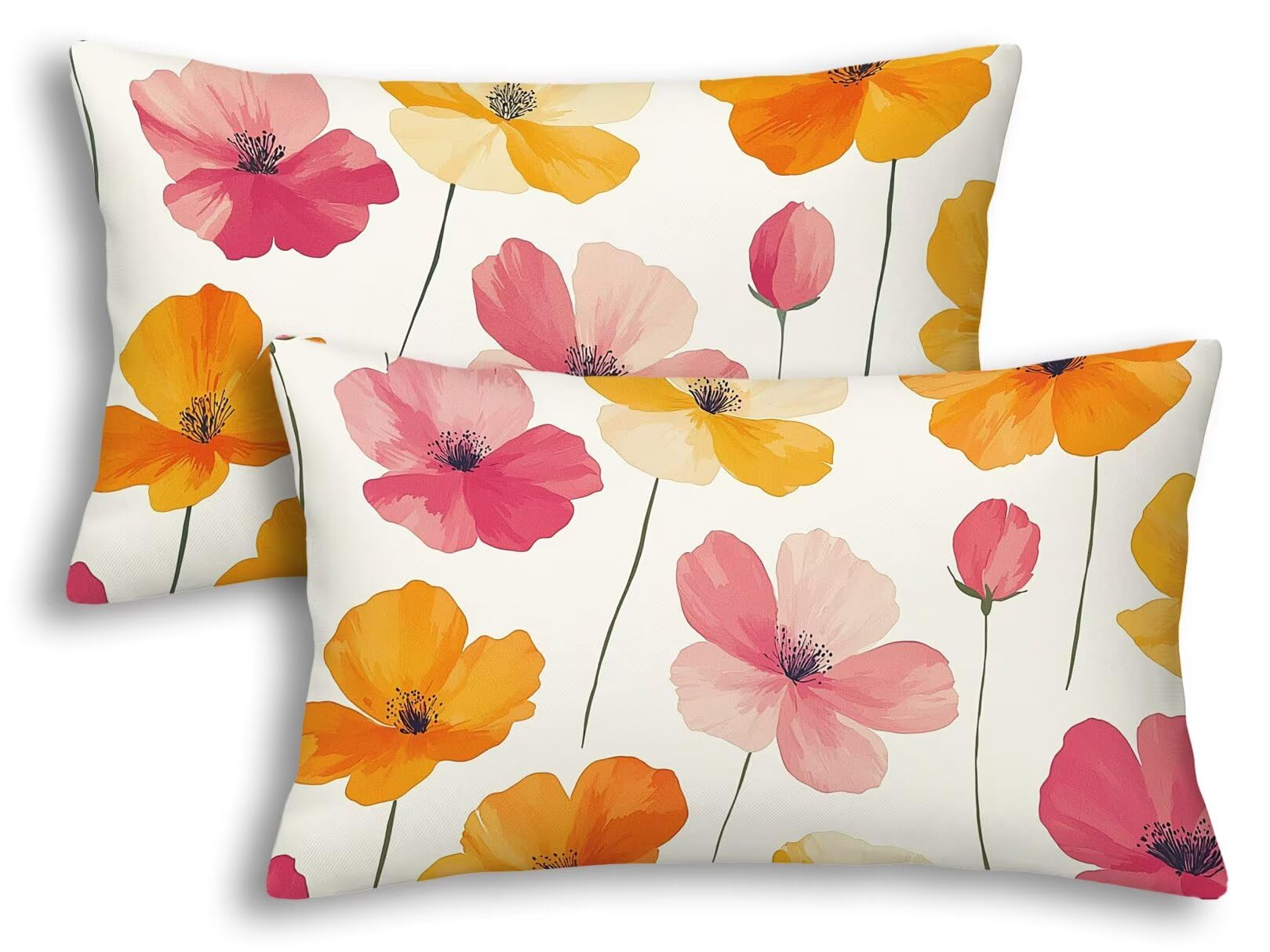 Housse de coussin extérieur imperméable 50x80cm jardin terrasse 8007