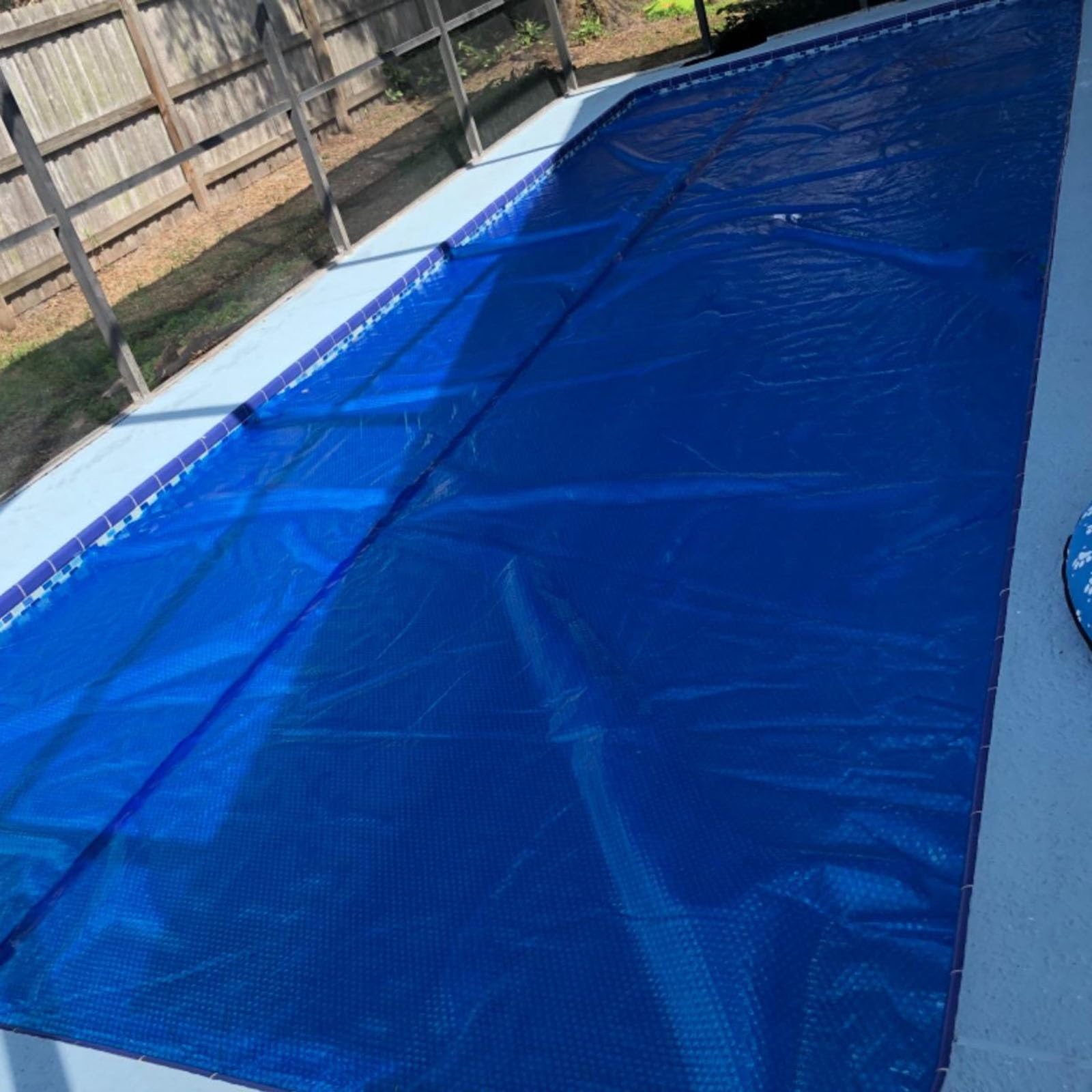 Cobertor Piscina Cubierta Funda Cubierta Solar para Piscinas Elevadas Que Retiene El Calor, Manta Térmica Inflable para SPA, Protector De Calentador De Piscina(18FT X 32FT/5.5M X 9.8M)
