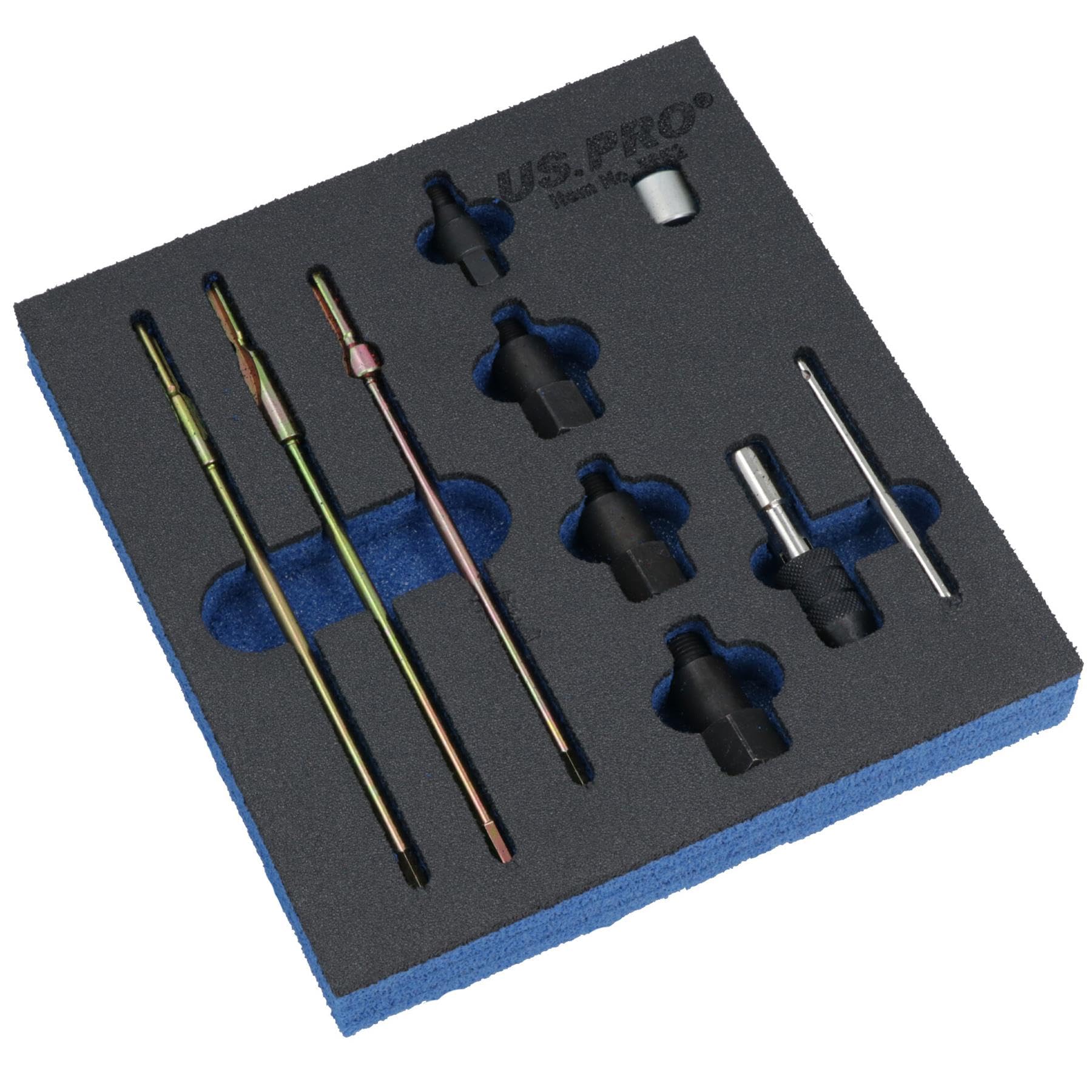 AB Tools Kit de nettoyage pour bougies de préchauffage M8 M10 et M12 pour nettoyage des arbres et sièges