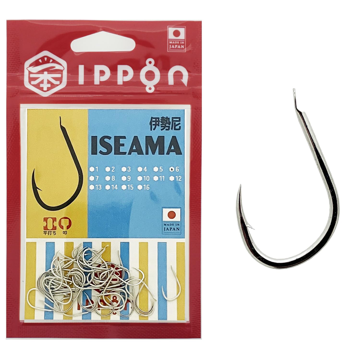 Amazon | IPPON (一本) 伊勢尼 サビナスコート 日本製 釣り針 フック