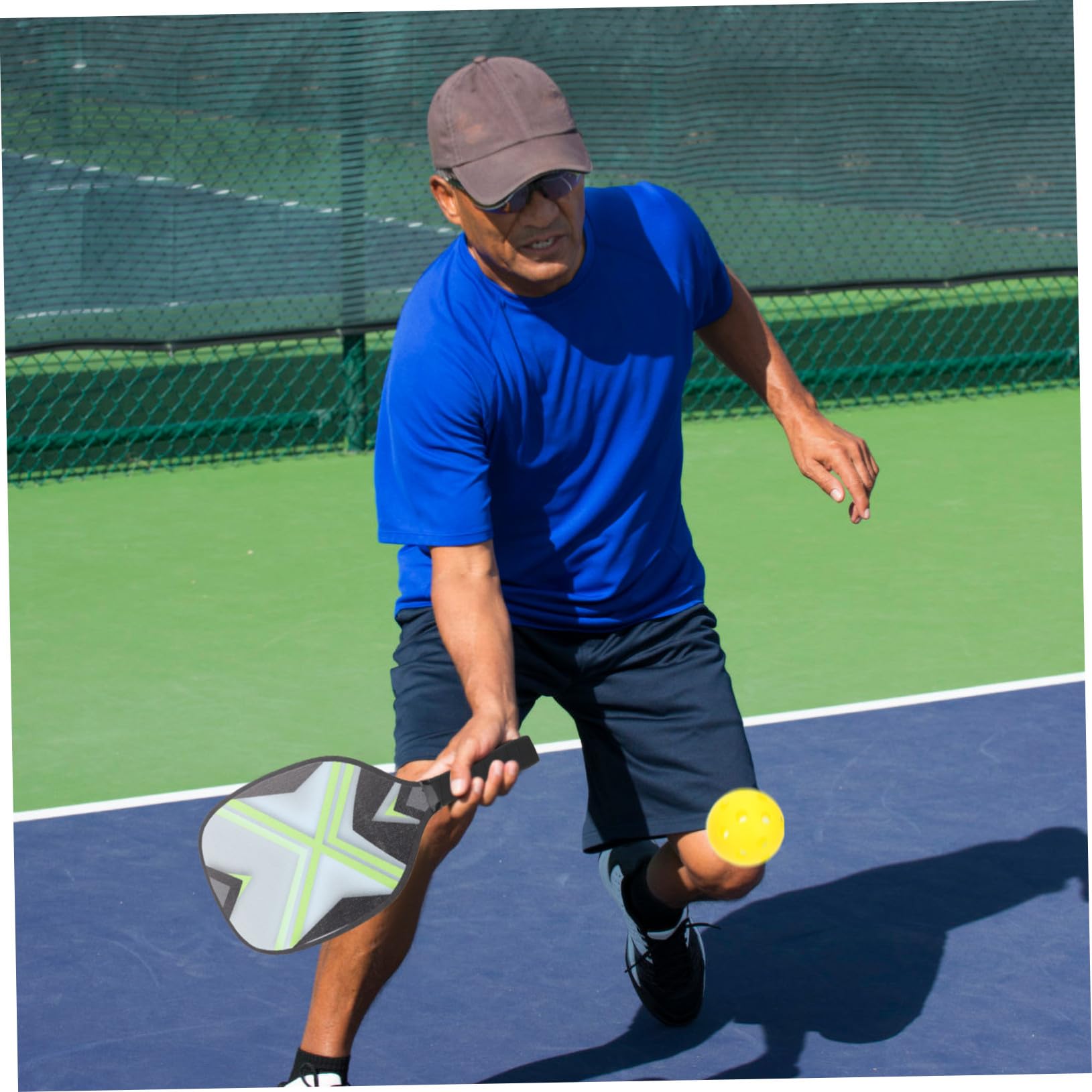 INOOMP Pickleball per Racchette Antiscivolo e Palline da Allenamento Kit Sportivo Portatile per Attività Outdoor e Coordinazione Mano-occhio