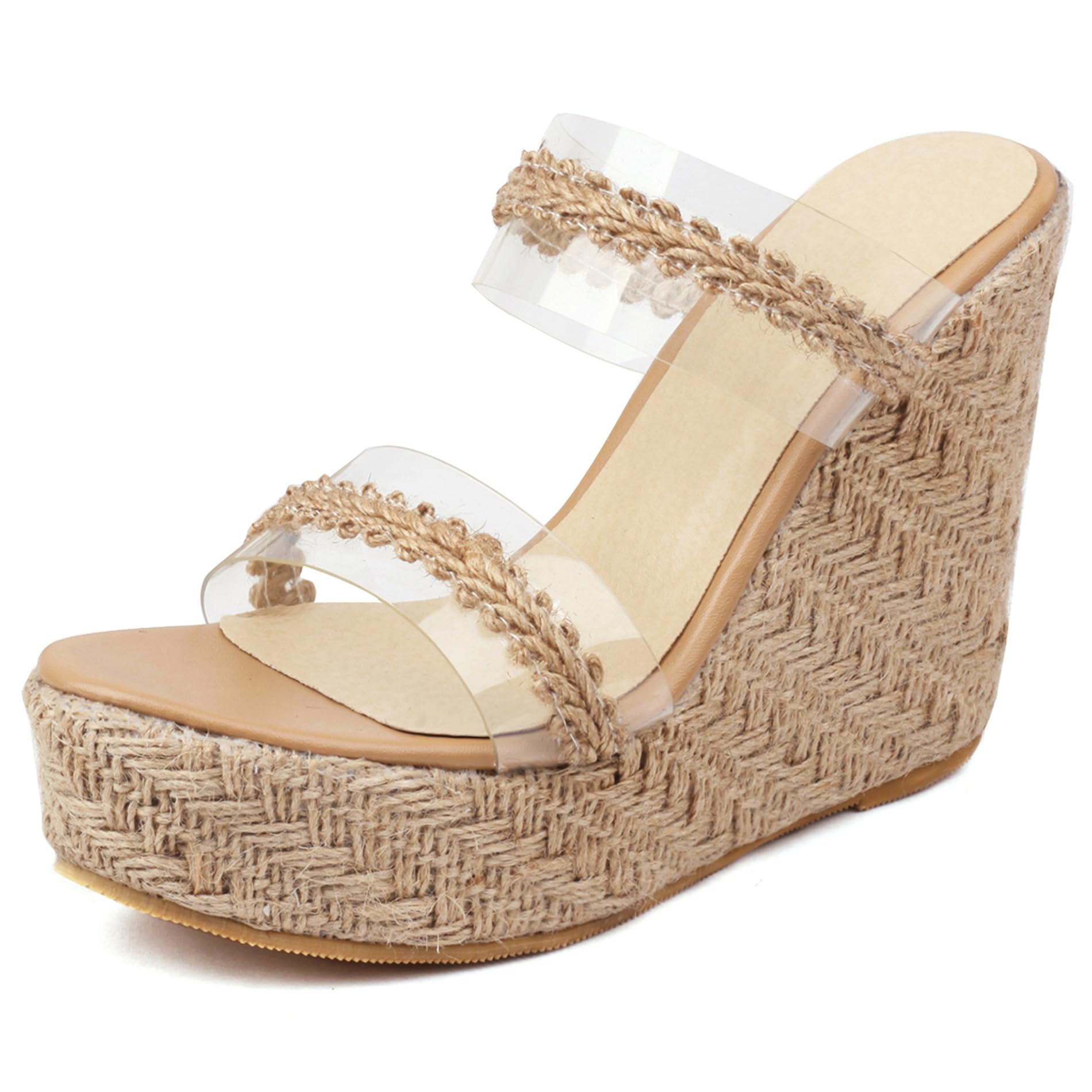 Lizoleor Espadrillas Mules Slipper Donna Aperto Senza Lacci