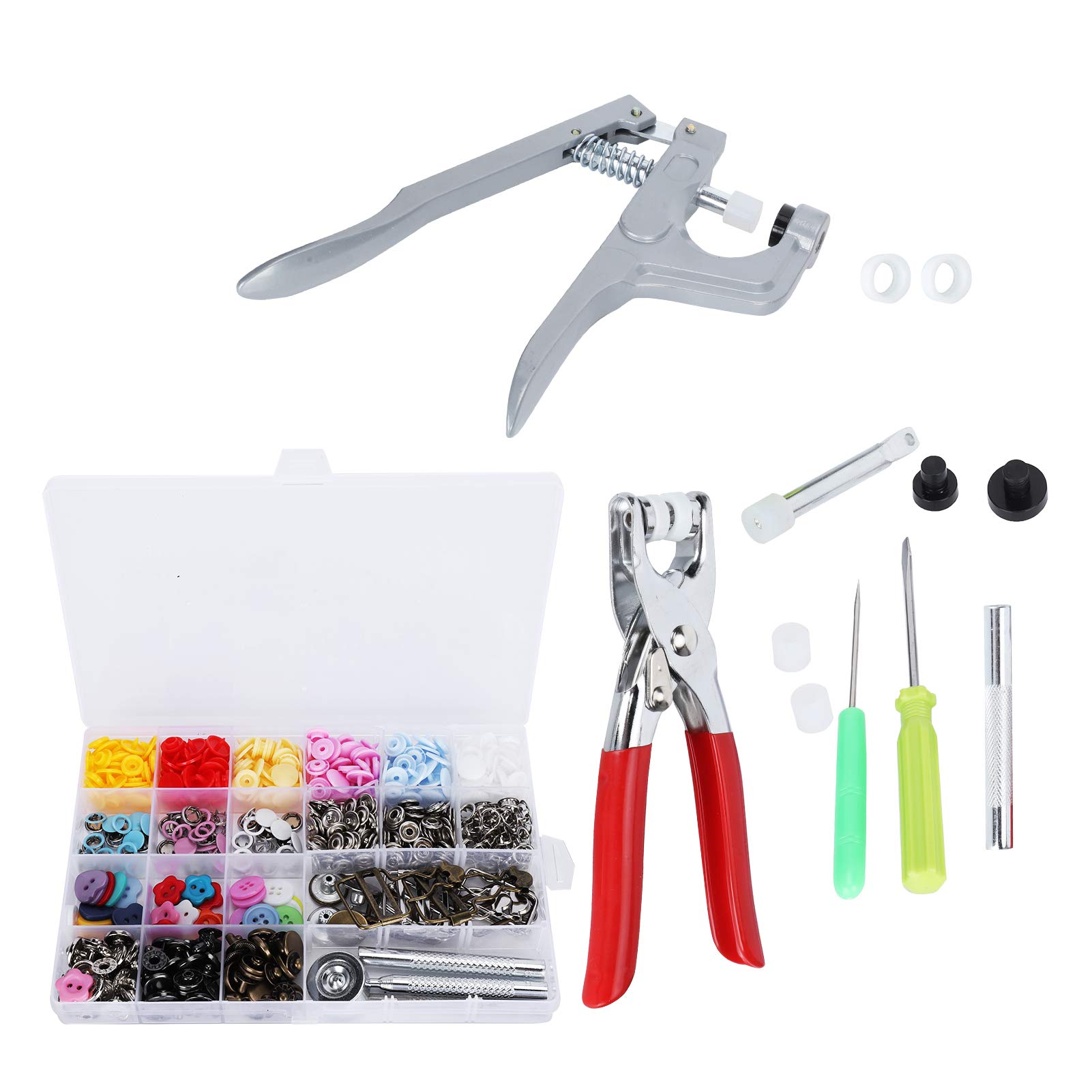 Set di Bottoni Automatici Kit di Bottoni Automatici Bottone Tich Accessori Per Abbigliamento in Metallo Strumento Per Cucire