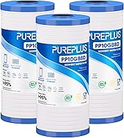 Vista 11 de PUREPLUS AP810 Filtro de agua de sedimentos ranurados para toda la casa, cartucho de repuesto para 3M Aqua-Pure AP810, AP811, AP801, AP801-C