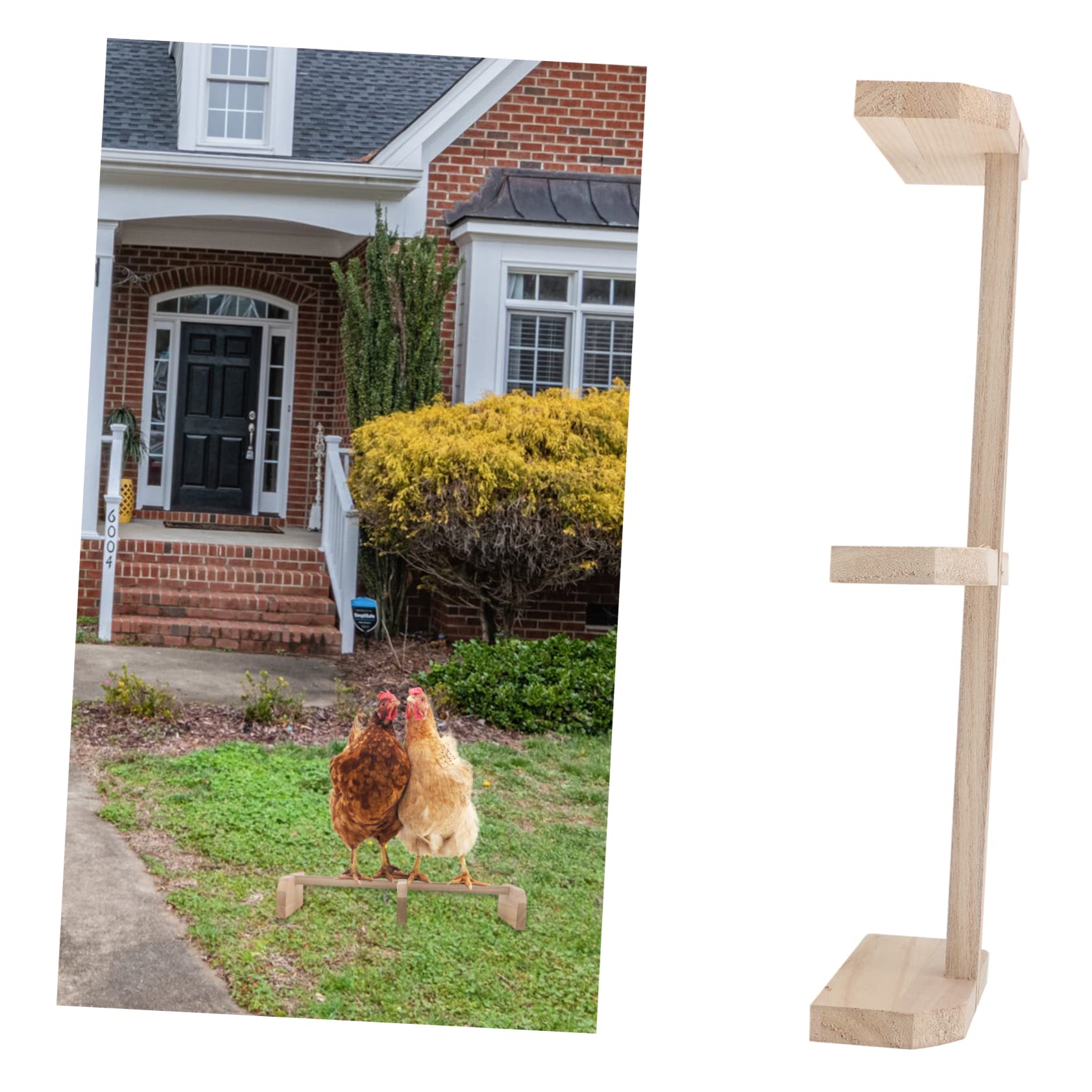 YARNOW 2piezas Perch De Madera para Aves y Barra De para Gallineros y Juguete para Aves para Pollos y