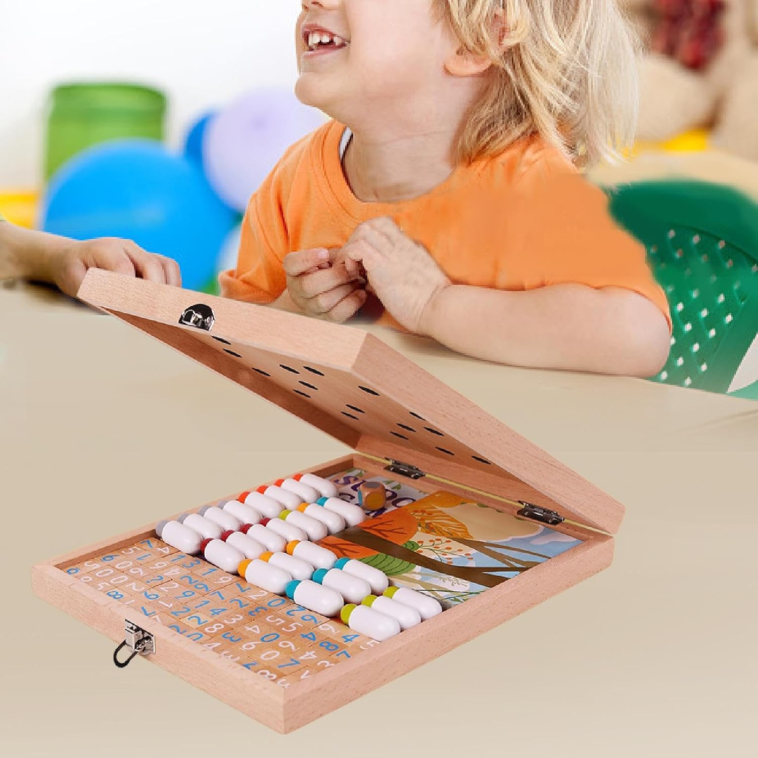 Wooden Sudoku Puzzle Set Sudoku Game Board Number Thinking Game for Ages 7-14 Years