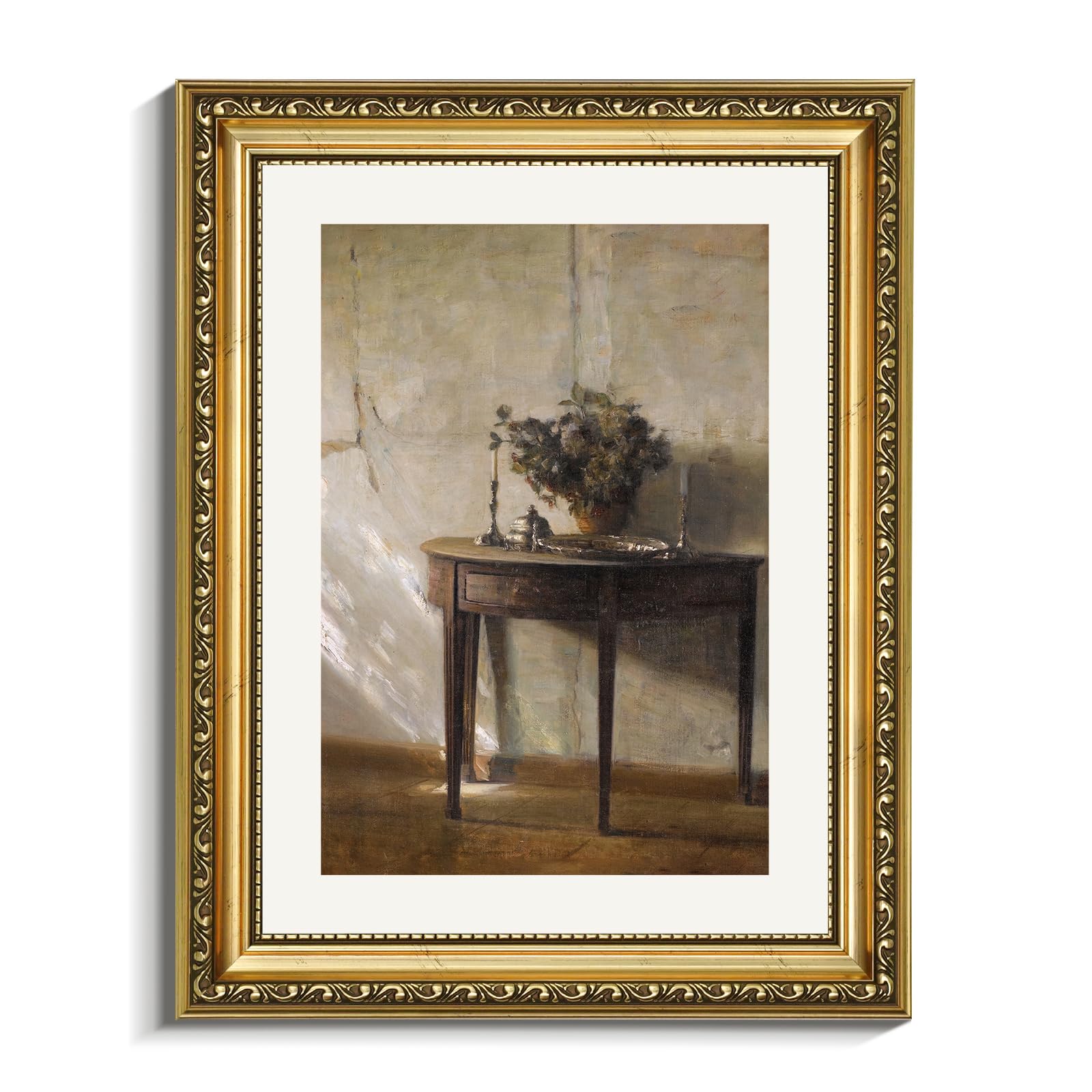 VIYYIEA Gold Framed Wall Art Canvas Print Home Decor Vintage Swan Decoration Grace Swan Art Painting Pictures Rustic Bathroom Wall Decor Animal Farmhouse Artwork for Living Room Bedroom Office 11x14in — view 49
