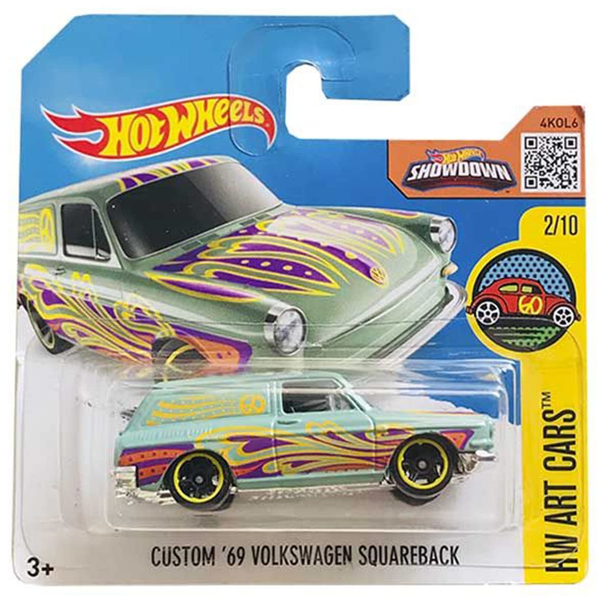 Hot Wheels Custom '69 Volkswagen Squareback HW Art Cars 2/10 (192