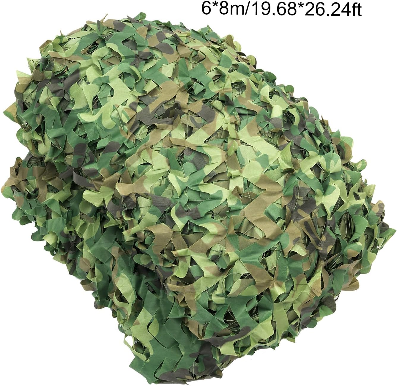 Woodland Camouflage Army Net, Military Camo Camping Hunting Netting Hide Cover Net 26ft x 26ft