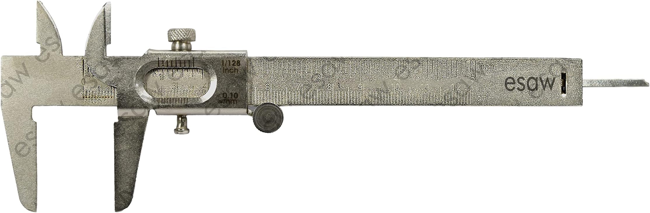 ESAW Vernier Caliper with Fine Wheel Measurement (Economic) 125mm/ 12.5cm/ 5inches, Inside, Outside and Depth Jaws for Measurement of Any Objects