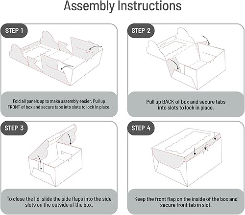Miniatura 23 de Perfect Occasion Cajas de galletas de lunares, paquete de 12 unidades, cajas de galletas de lunares pastel con ventana, para Pascua, cumpleaños